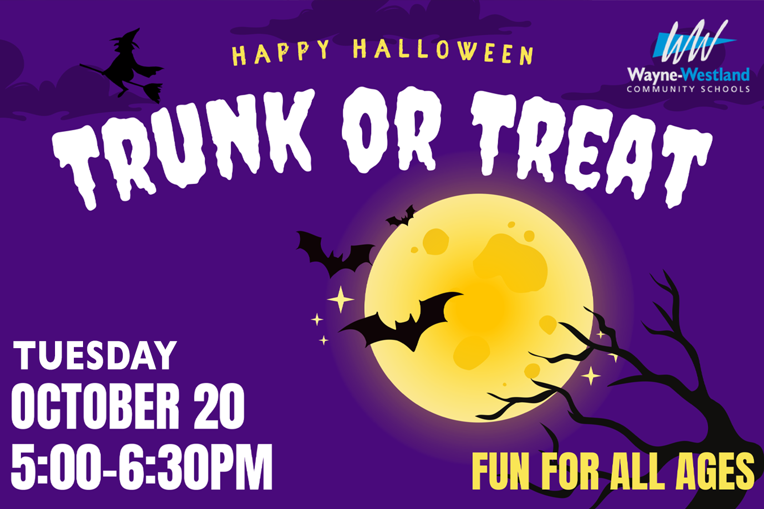 Happy Halloween Trunk or Treat Event