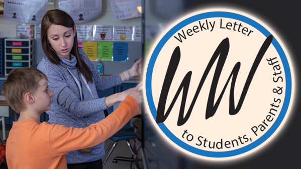 Weekly Letter to Students, Parents and Staff